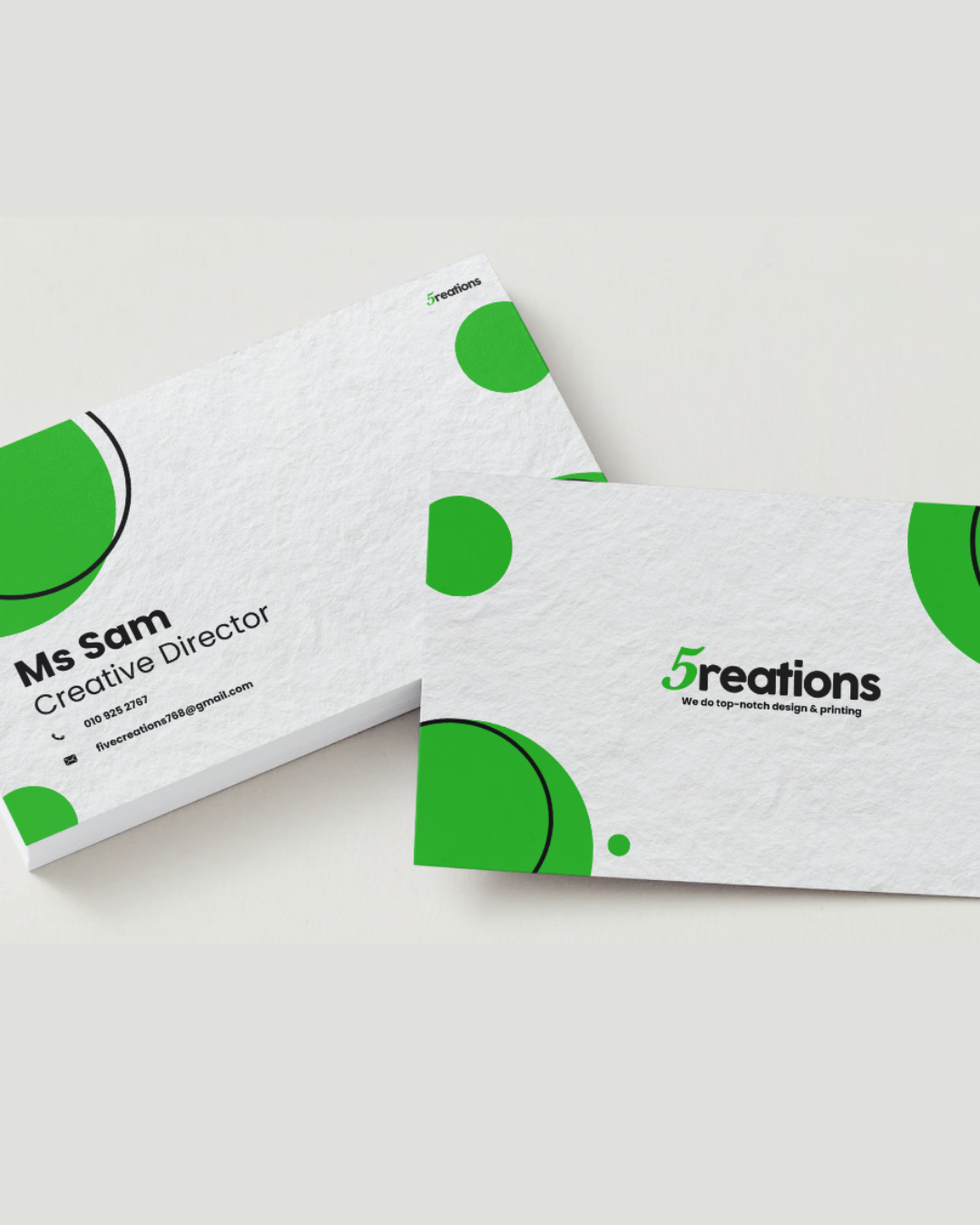 Premium business cards that make a lasting impression.