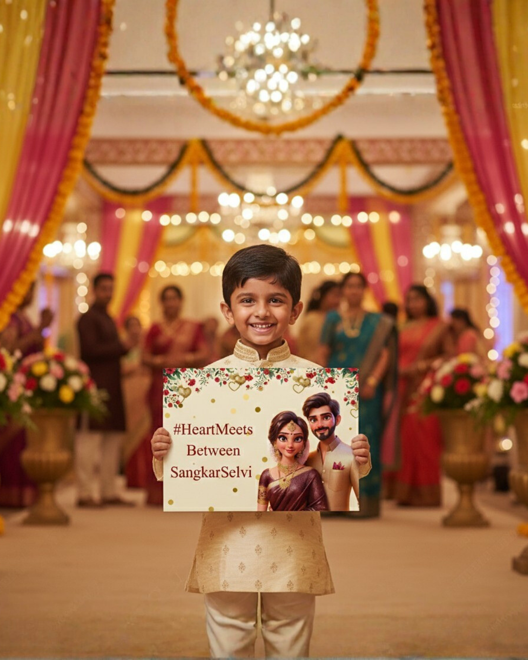 customized entry board for weddings